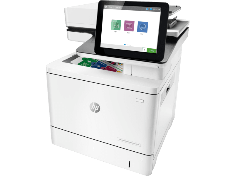 HP Color LaserJet Enterprise MFP M578dn AIO Printer, Copy, Scan, Fax (Optional), From 5 To 15 Users, Duty cycle (monthly, A4) Is Up to 80,000 pages, 1 Year Warranty | 7ZU85A