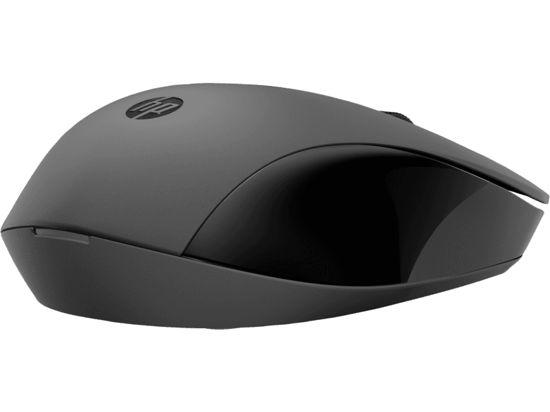 HP 150 Wireless Optical USB Mouse with a 2.4 GHz Simple Dongle, 1,600 DPI Optical Sensor, Ambidextrous Design, 3 Buttons, Ergonomic, USB-A, Black | 2S9L1AA