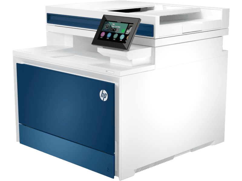 Hp HP Color LaserJet Pro 4303dw A4 Colour Laser Multifunction Printer, Print, Copy, Scan, ADF, Duplex, Print Speed Up to 35/33 ppm, 4.3??? WLED Display, USB, Ethernet, Wi-Fi, White | 5HH65A - product view 2 of 4