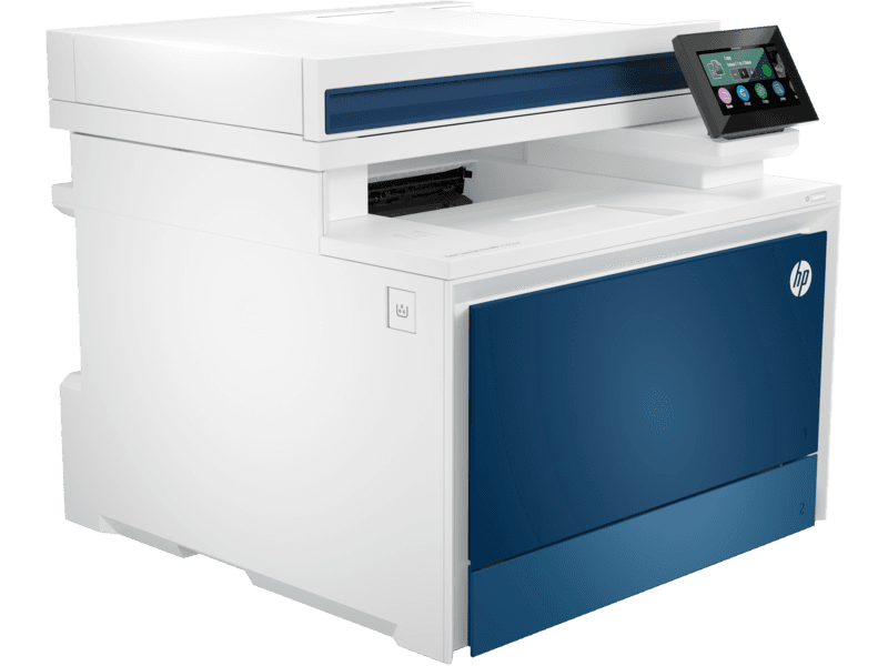 Hp HP Color LaserJet Pro 4303dw A4 Colour Laser Multifunction Printer, Print, Copy, Scan, ADF, Duplex, Print Speed Up to 35/33 ppm, 4.3??? WLED Display, USB, Ethernet, Wi-Fi, White | 5HH65A - product view 3 of 4