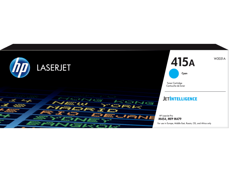 Hp HP 415A Cyan Original LaserJet Toner Cartridge | W2031A - product view 1 of 1