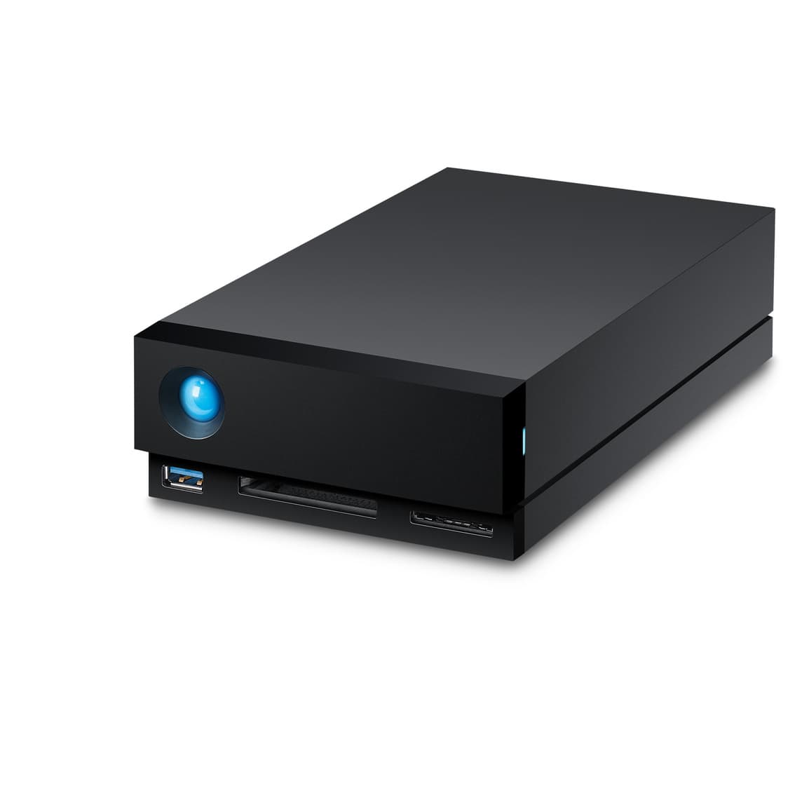 Lacie LaCie 1Big Dock 4TB External HDD, 7200 RPM, Up to 280 MB/s Data Transfer Speed, Up to 70W Charging Power, USB / USB 3.0 / Thunderbolt Interface, Windows & Mac Compatible, Black | STHS4000800 - product view 2 of 3