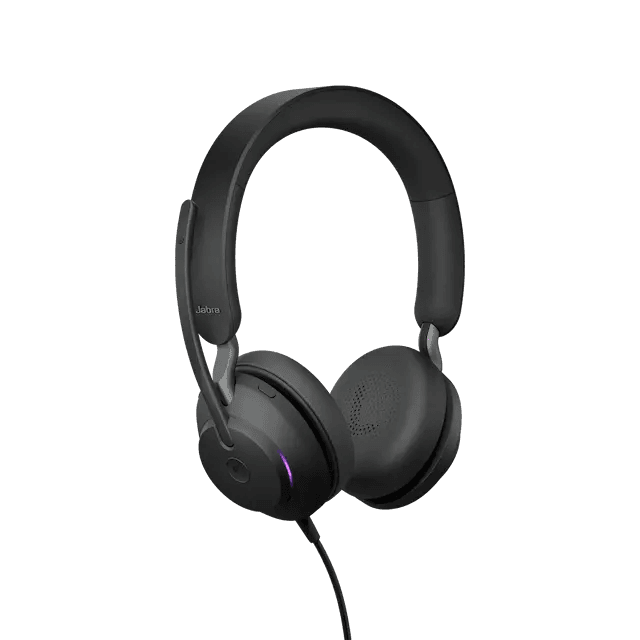 Jabra Evolve2 40 SE USB-C Wired Headset, MS Stereo, On-ear headband, 3 Digital MEMS Microphone, Busylight | 24189-999-899