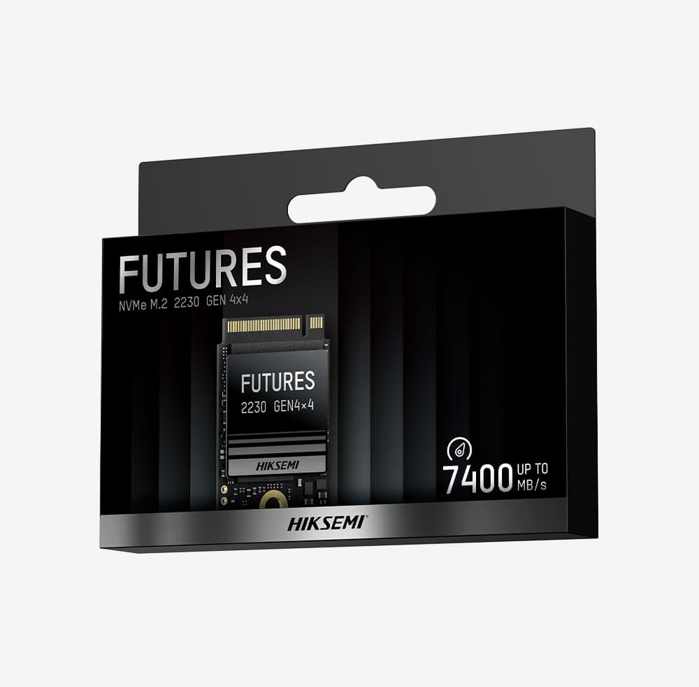 HIKVISION Hiksemi FUTURES Gen4 x4 NVMe M.2 2230 2TB SSD, PCIe 4.0, 7400MB/s, MTBF 2,000,000 hours | HS-SSD-FUTURES 2230 - product view 1 of 4