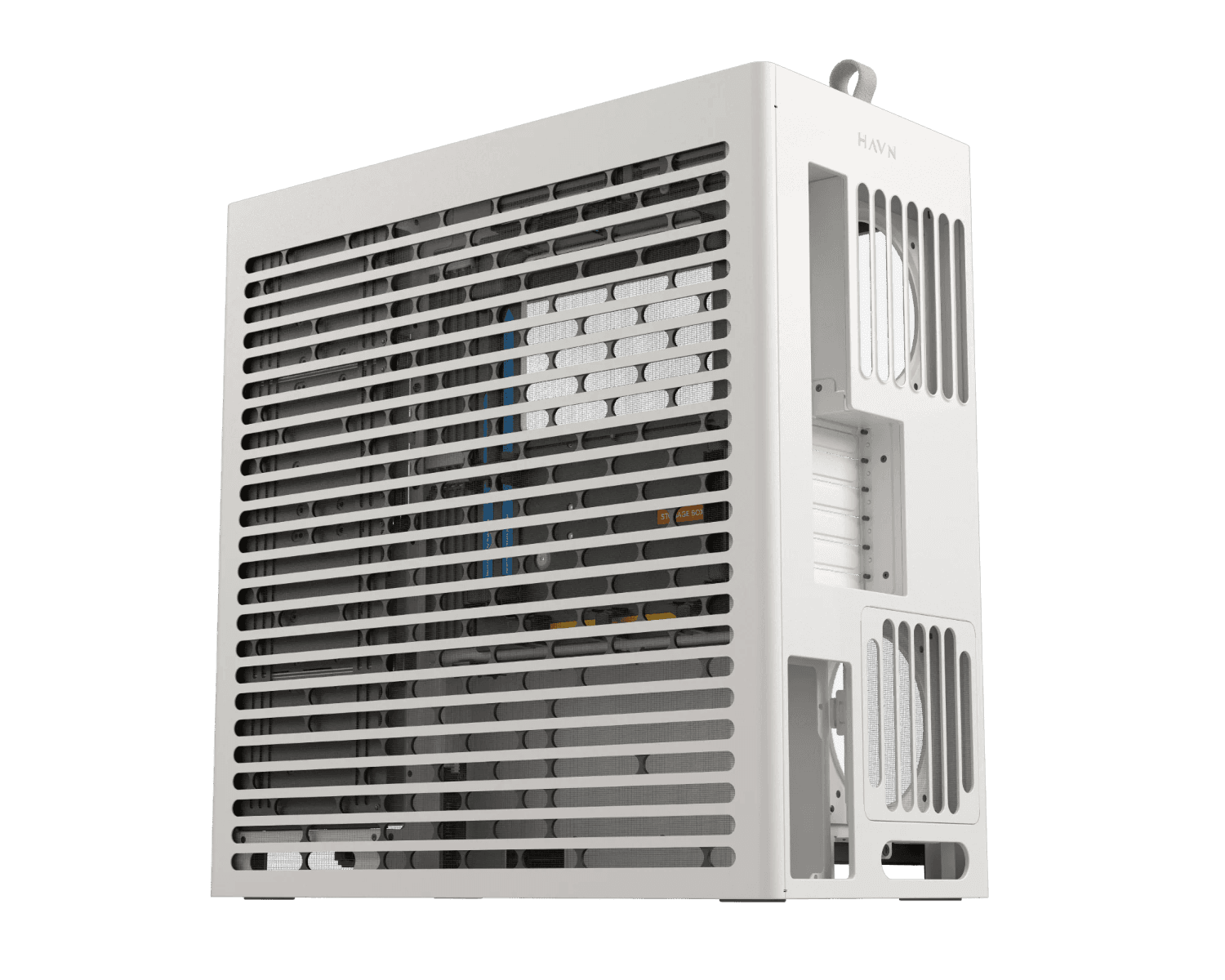 HAVN HAVN HS 420 Mid Tower PC Case, Motherboard Supports Upto E-ATX, 11x Fan Support, 3-way adjustable GPU Support, White | HVN-CA-HS420-05 - product view 3 of 5