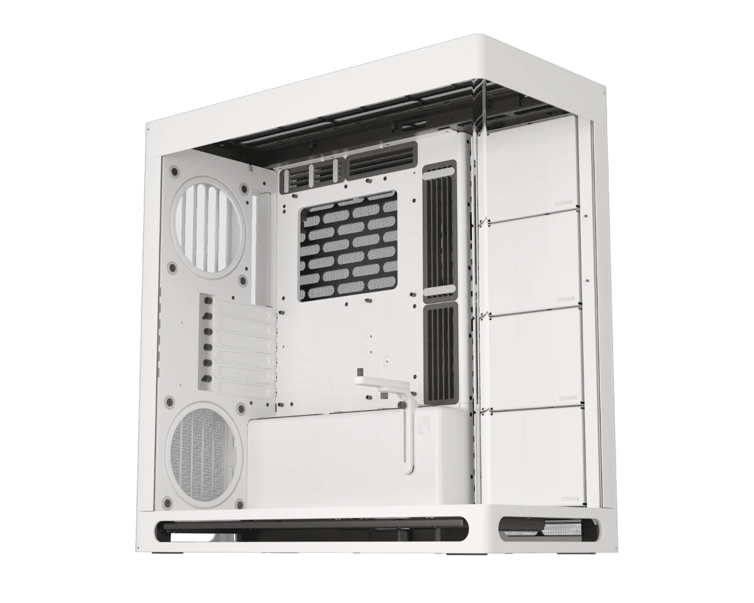 HAVN HS 420 Mid Tower PC Case, Motherboard Supports Upto E-ATX, 11x Fan Support, 3-way adjustable GPU Support, White | HVN-CA-HS420-05 – Buy Online