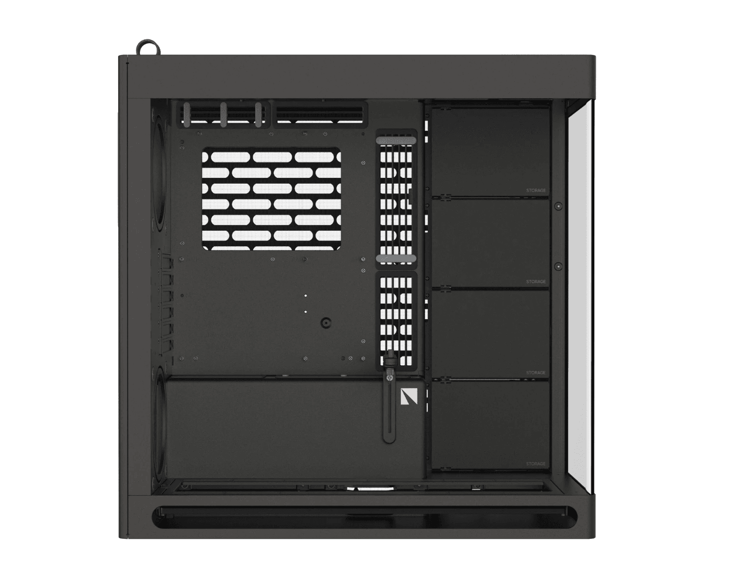 HAVN HAVN HS 420 Mid Tower PC Case, Motherboard Supports Upto E-ATX, 11x Fan Support, 3-way adjustable GPU Support, Black | HVN-CA-HS420-06 - product view 2 of 6