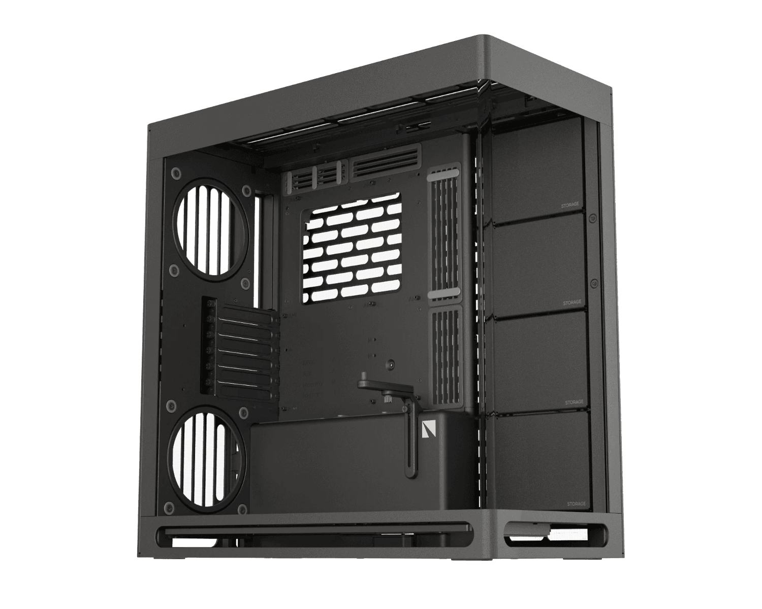 HAVN HS 420 Mid Tower PC Case, Motherboard Supports Upto E-ATX, 11x Fan Support, 3-way adjustable GPU Support, Black | HVN-CA-HS420-06 – Buy Online