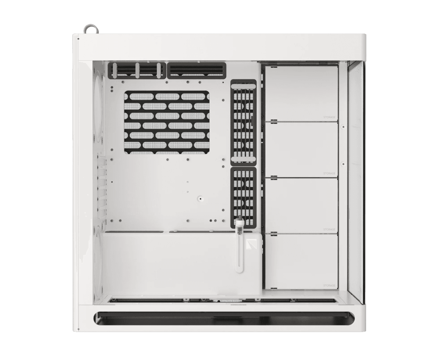 HAVN HAVN HS 420 Mid Tower PC Case, Motherboard Supports Upto E-ATX, 11x Fan Support, 3-way adjustable GPU Support, White | HVN-CA-HS420-05 - product view 2 of 5