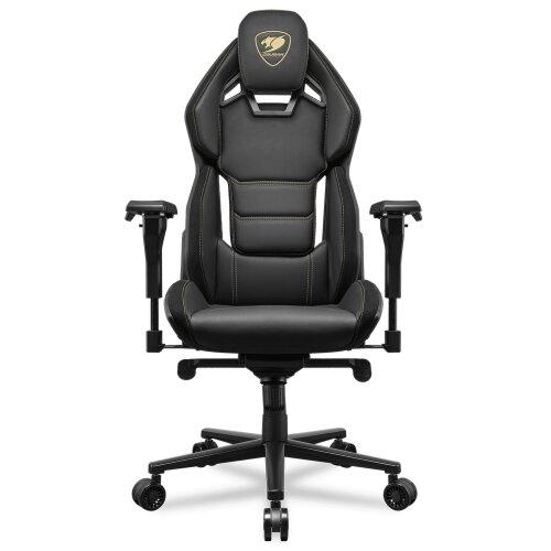 COUGAR HOTROD ROYAL Multi-zone Backrest Anchored Gaming Chair, Hyper-Dura Leatherette, Micro suede-like texture, 4D Adjustable Armrest, Class 4 Gas Lift, 150 Reclining, 136kg Max Weight, Black | 3MARXGLB.0001 – Buy Online