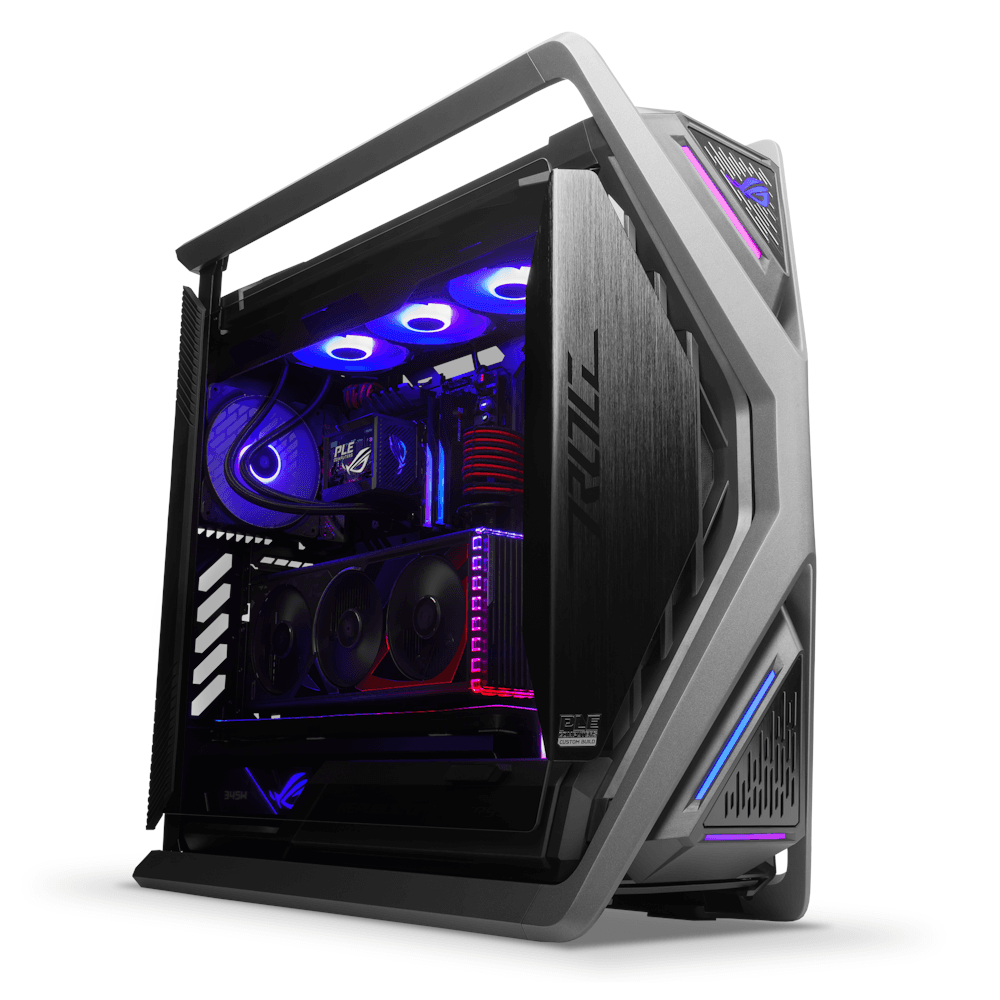 Redragon Nanotech MS Pro Optimised Custom Graphics Workstation, Core i9 14900K, RTX 4090 24GB GAMING OC, 128GB (4x32GB) DDR5,  4TB (2x 2TB) PCIe M.2 2280 SSD, ARGB 360mm AIO Liquid CPU Cooler, 1200W 80+ Platinum, WiFi + BT, 1 Year Warranty - product view 2 of 4