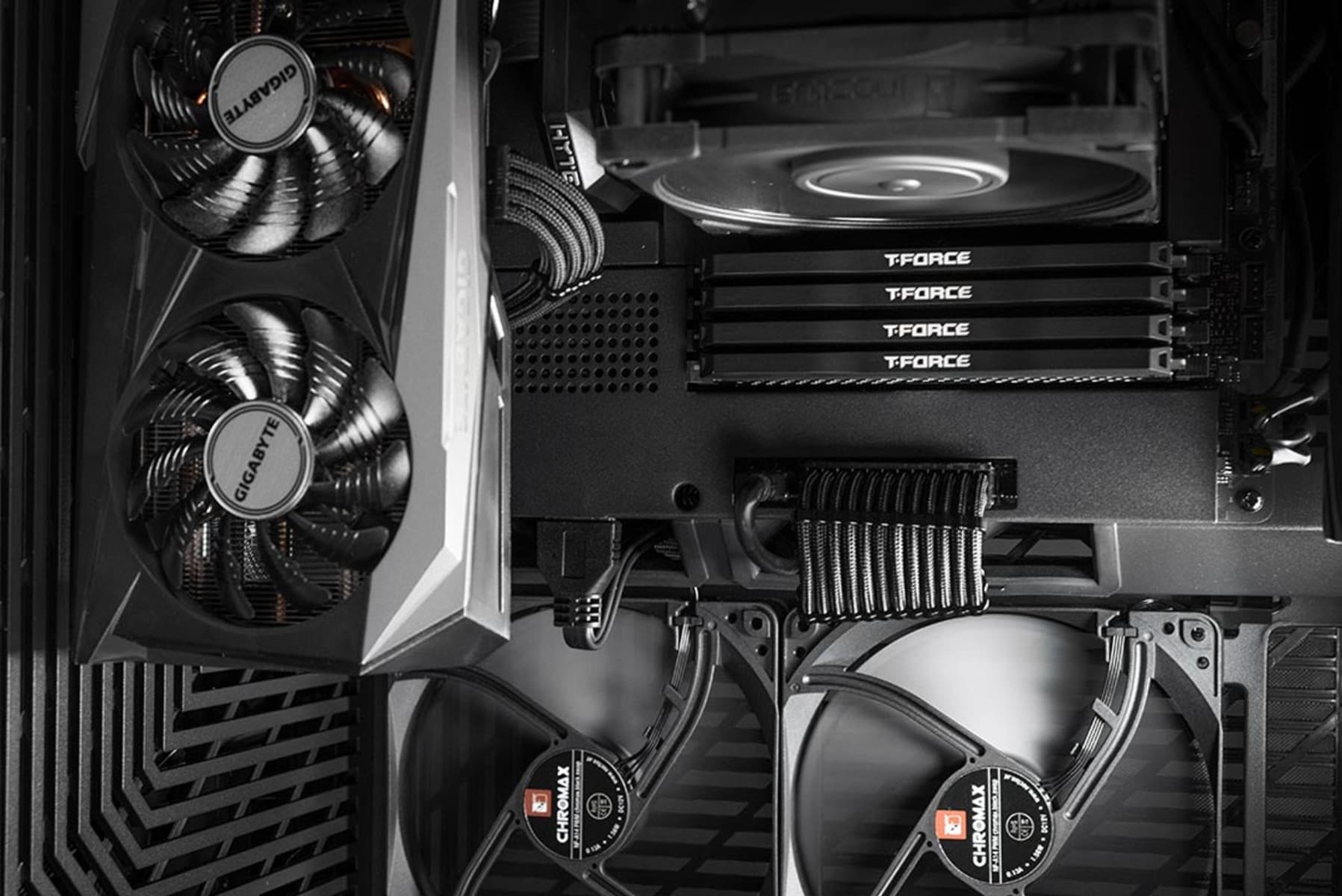 Nanotech Nanotech Project RTX4090 Graphics Workstation, Core i9 14900K, RTX 4090 24GB OC, 64GB (2 x 32GB) RGB DDR5, 4TB (2x2 TB) 4.0 NVMe SSD, AIO CPU Liquid Cooler, 1300W 80+ Platinum, With 6x RGB Fan, Wifi + BT, 1 Year Warranty - product view 2 of 5