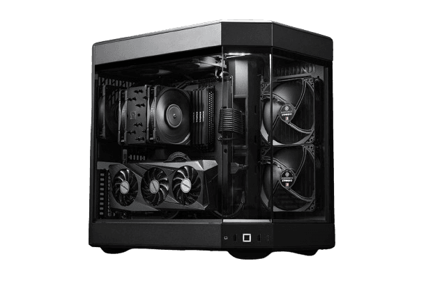 Nanotech Nanotech Project RTX4090 Graphics Workstation, Core i9 14900K, RTX 4090 24GB OC, 64GB (2 x 32GB) RGB DDR5, 4TB (2x2 TB) 4.0 NVMe SSD, AIO CPU Liquid Cooler, 1300W 80+ Platinum, With 6x RGB Fan, Wifi + BT, 1 Year Warranty - product view 3 of 5