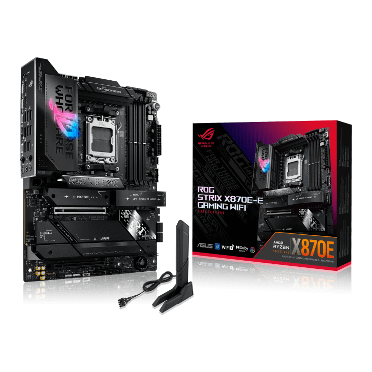 Nanotech ASUS ROG Strix X870E-E Gaming WiFi Motherboard & AMD Ryzen 9 9950X3D2 Processor Combo Deal, High-Performance AM5 ATX Gaming & Content Creation Bundle - product view 2 of 3