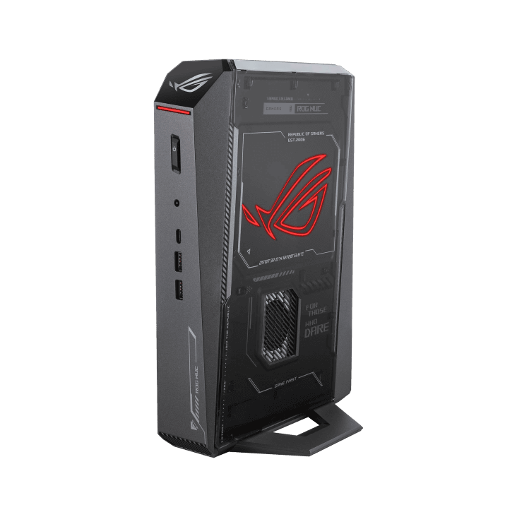 ASUS ROG NUC (2025) Mini PC, Intel Core Ultra 9 275HX 24 Core-Processor, NVIDIA GeForce RTX 5070Ti GDDR7, 32GB DDR5 RAM (Upto 48GB), 1TB NVMe M.2 SSD, Win 11 Home | 90AS00I1-M000D0