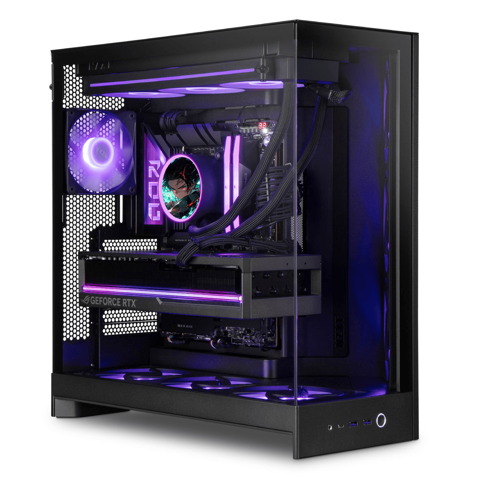 ROG Flagship Gaming & Content Creation PC: AMD Ryzen 9 9950X3D, ASUS ROG ASTRAL 5090 OC, 64GB DDR5 6000MT/s, 2TB Gen5 SSD, 1200W Platinum III
