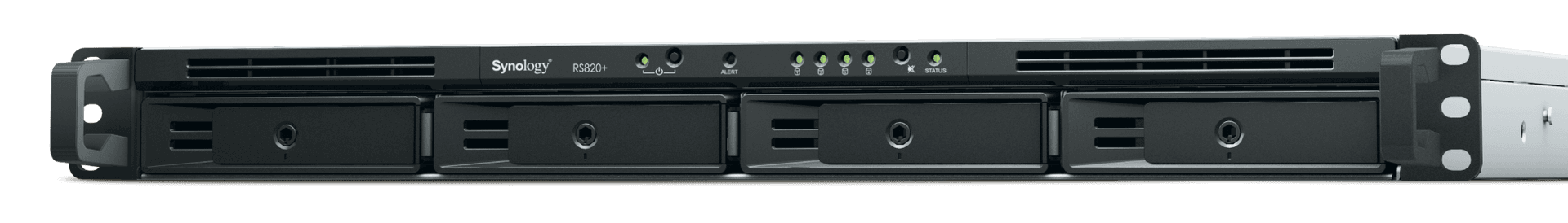 Synology 4bay NAS RackStation (Diskless), 2 GB DDR4 non-ECC, Intel Atom C3538 CPU, Dual Power Supply | RS820RP+ – Buy Online