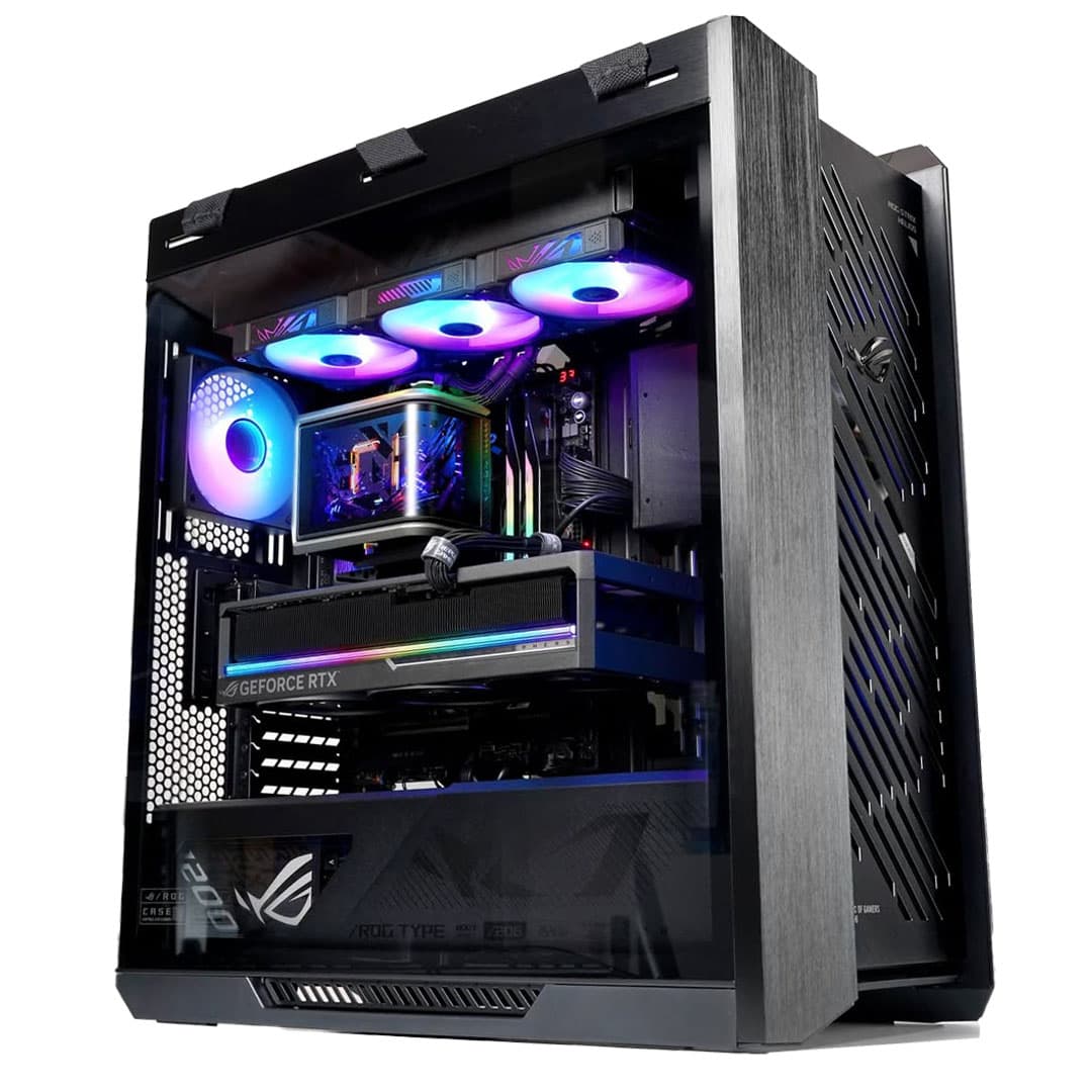 Dark Hero Ultimate PC Powered By ASUS, AMD Ryzen 9 9950X3D2, ROG Astral RTX 5090 32GB, 32GB DDR5 CL30, 1TB Gen5 SSD, Ryuo IV 2K AMOLED – Buy Online
