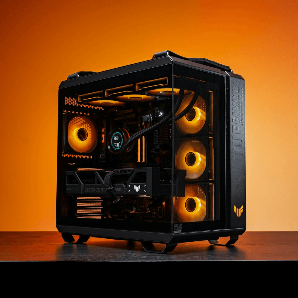 Nanotech Asus Powered RTX 5070 Ti Gaming PC - AMD Ryzen 9 9900X, TUF RTX 5070 Ti 16GB, 48GB (2*24) 7200 MHz RAM, 2TB 990 PRO SSD, 850W PSU. - product view 2 of 3