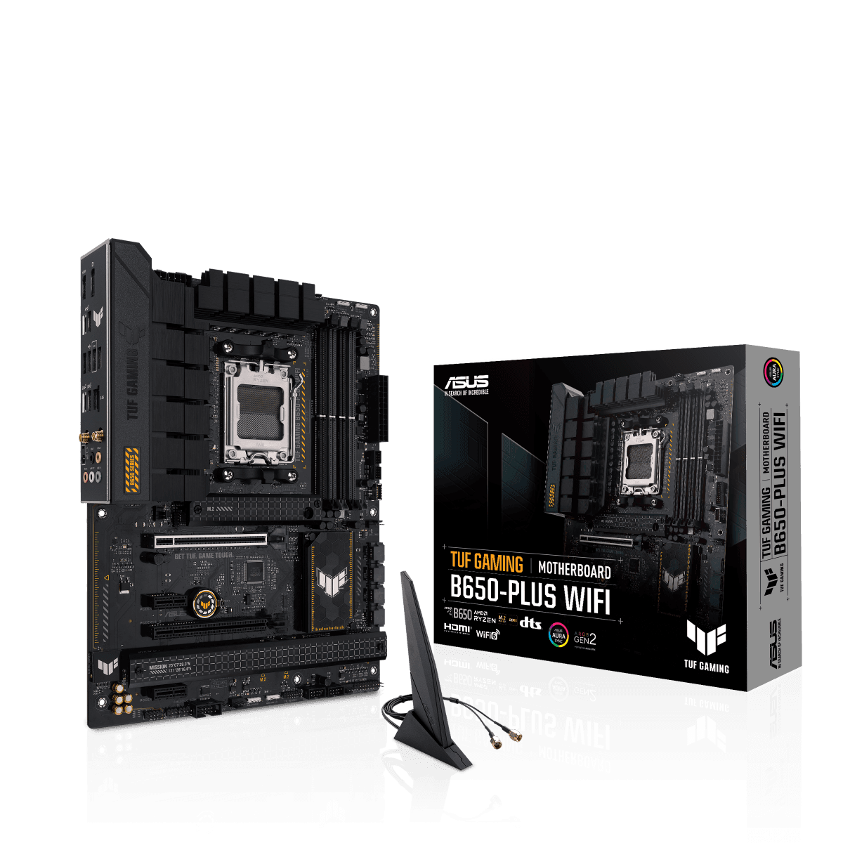 Asus Tuf Gaming B650-Plus Wifi DDR5 ATX Motherboard, AMD Socket AM5, B650 Chipset, 2.5Gb Ethernet, Bluetooth, WiFi 6E 6GHz, Max 128GB 4xDIMM Memory, PCIe 4.0x16, 3xM.2 Slot | 90MB1BZ0-M0EAY0 – Buy Online