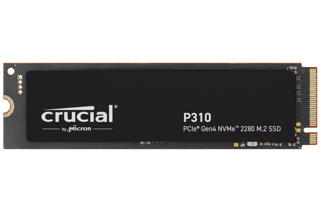 Crucial Crucial P310 1TB PCIe Gen4 NVMe 2280 M.2 SSD, PCIe Gen 4 x4 speeds 7100MB/s Read, 6000MB/s Write, M.2 2280 Form Factor, 1TB Capacity | CT1000P310SSD8 - product view 1 of 2