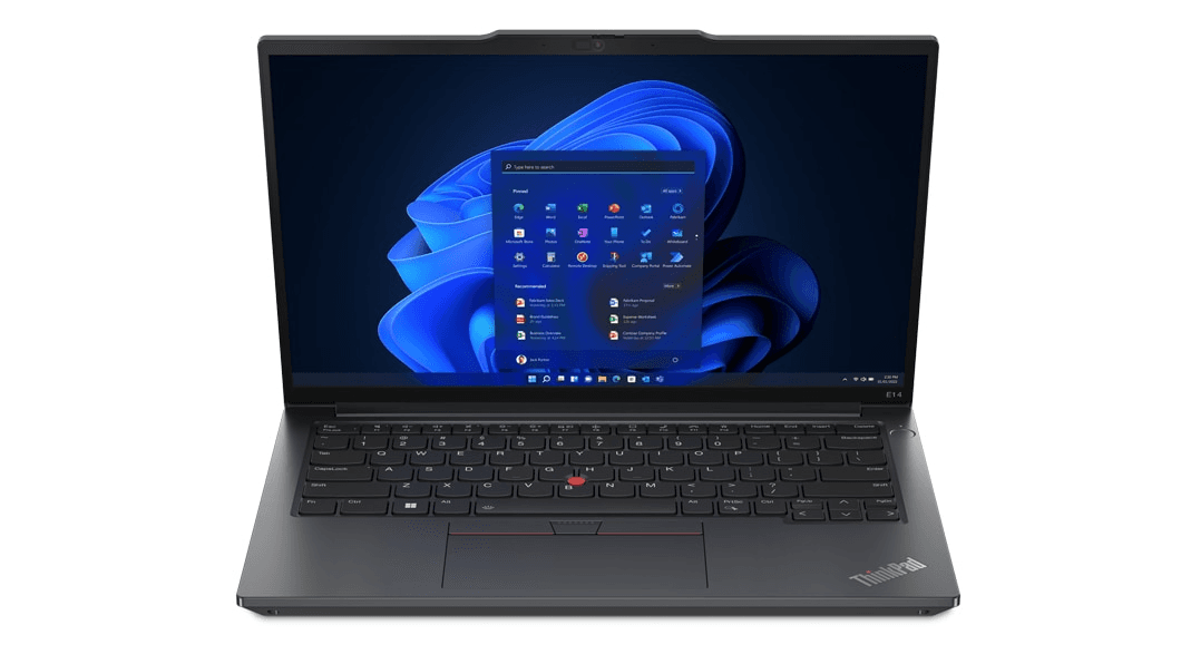 Lenovo Lenovo ThinkPad E14 Gen5 i7-1355U, 8GB DDR4, 512GB SSD, Integrated Intel Iris Xe Graphics, 14.0??? WUXGA IPS 300nits, KYB English UK, Fingerprint Reader, No OS, 1Yr ??? 21JK0021GP - product view 3 of 8