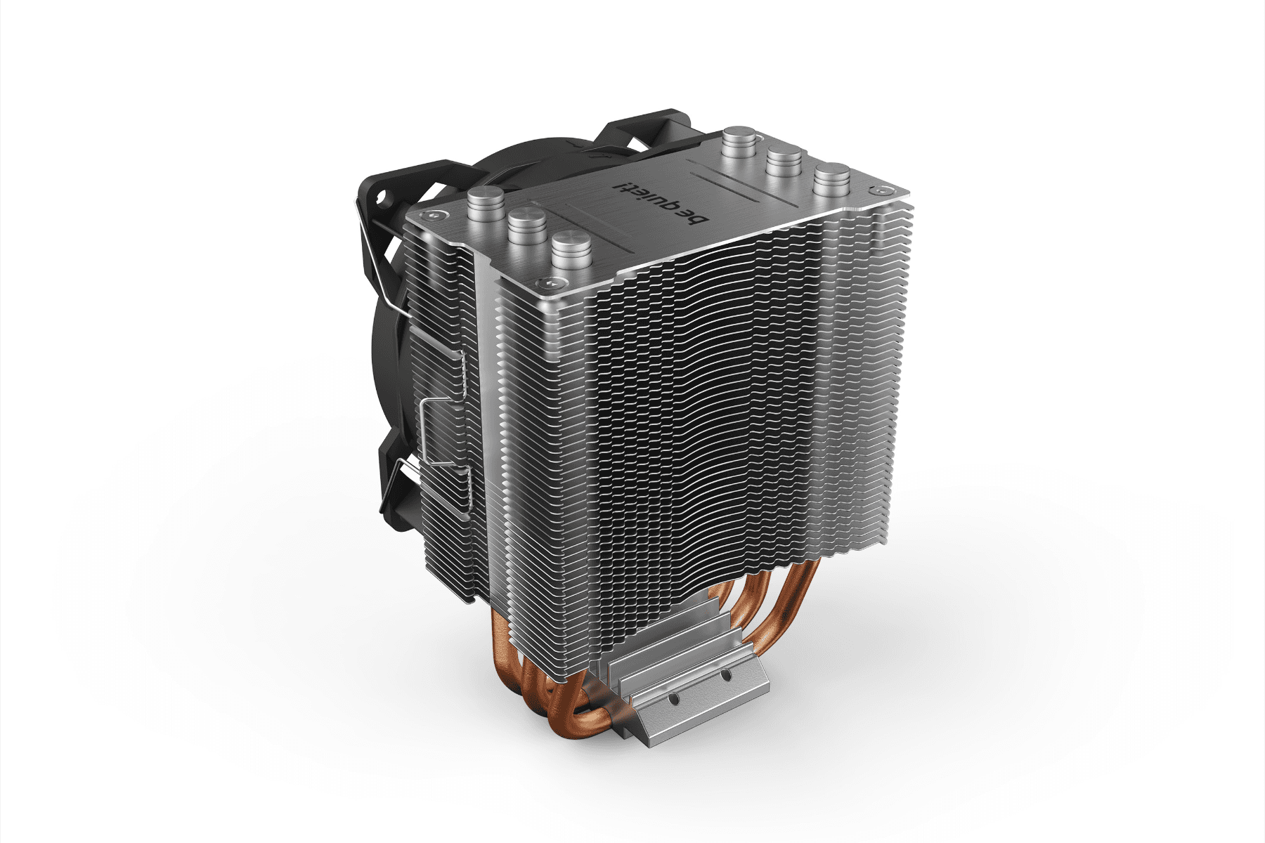 Be quiet! Be Quiet! Pure Rock Slim 2 CPU Cooler, Pure Wings 2 92mm PWM Fan, 2000 RPM Fan Speed, 34.9 CFM Fan Airflow, Aluminum / Copper Base Material, 4-Pole Fan Motor Technology, Black | BK030 - product view 1 of 5