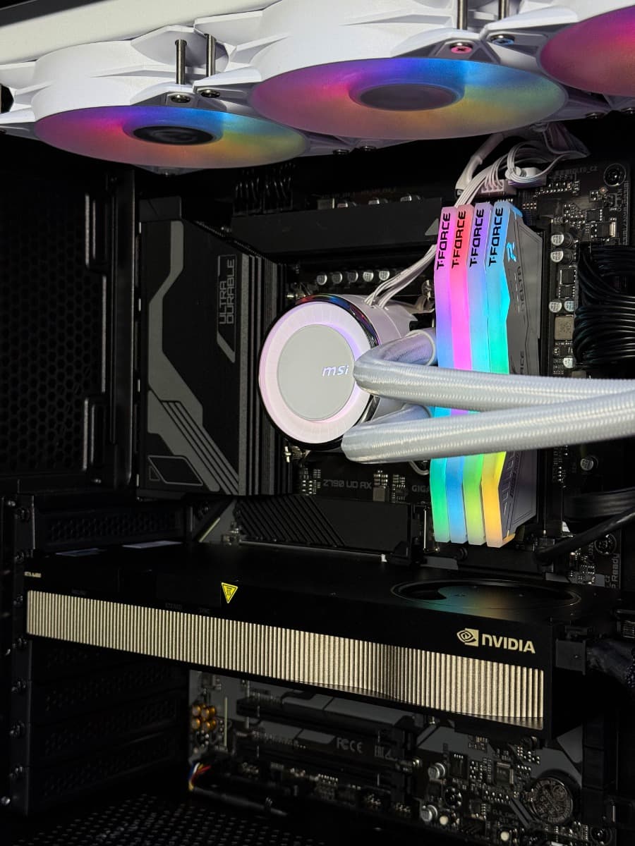 Nanotech Professional Workstation - Core i9-14900KF, A6000 48GB GPU, 64GB (2x32) DDR5 6000 MHz, 1TB M.2 SSD SN850 + 4TB HDD, 1000W PSU. - product view 1 of 6