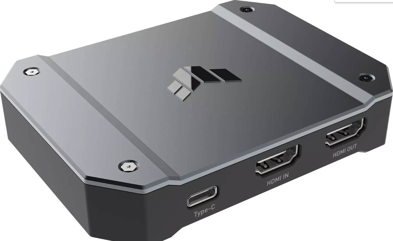 Asus Tuf Gaming CU4k30 Capture Box, 4K 60Hz HDR, USB 3.2 Gen1x1 Type-C, HDMI 2.0 Video / Audio Input, LED RGB Lighting Effect | 90YM00H0-B0EA00 - product view 2 of 3