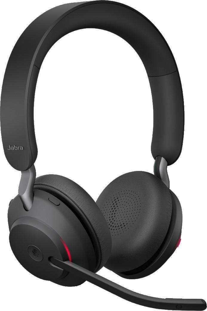 Jabra Evolve2 65 MS Stereo Wireless Headset, Link 390a USB-A Adapter, Bluetooth, Noise-Cancelling Microphones, Black – 26599-999-999 – Buy Online