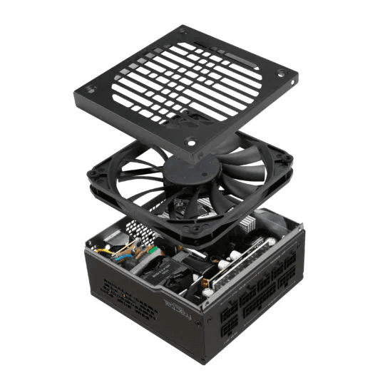 Fractal Design Fractal Ion SFX-L 650W Gold Full Modular Power Supply, UltraFlex DC wires, 80 PLUS Gold, Large 120 mm fan, Black | FD-PSU-ION-SFX-650G-BK - product view 3 of 9