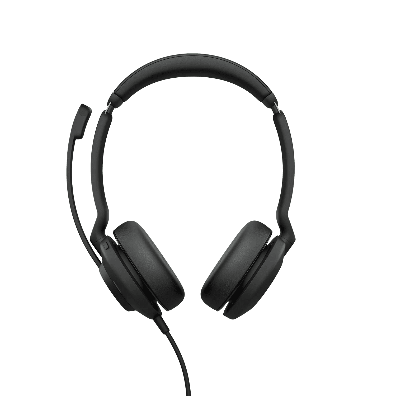 Jabra Evolve2 30 SE USB-C MS Stereo Wired Headset, 28mm Speakers 2-Microphone Audio System, Stainless-steel Headband and SliderIntegrated Red Busy Light, Black | 23189-999-879