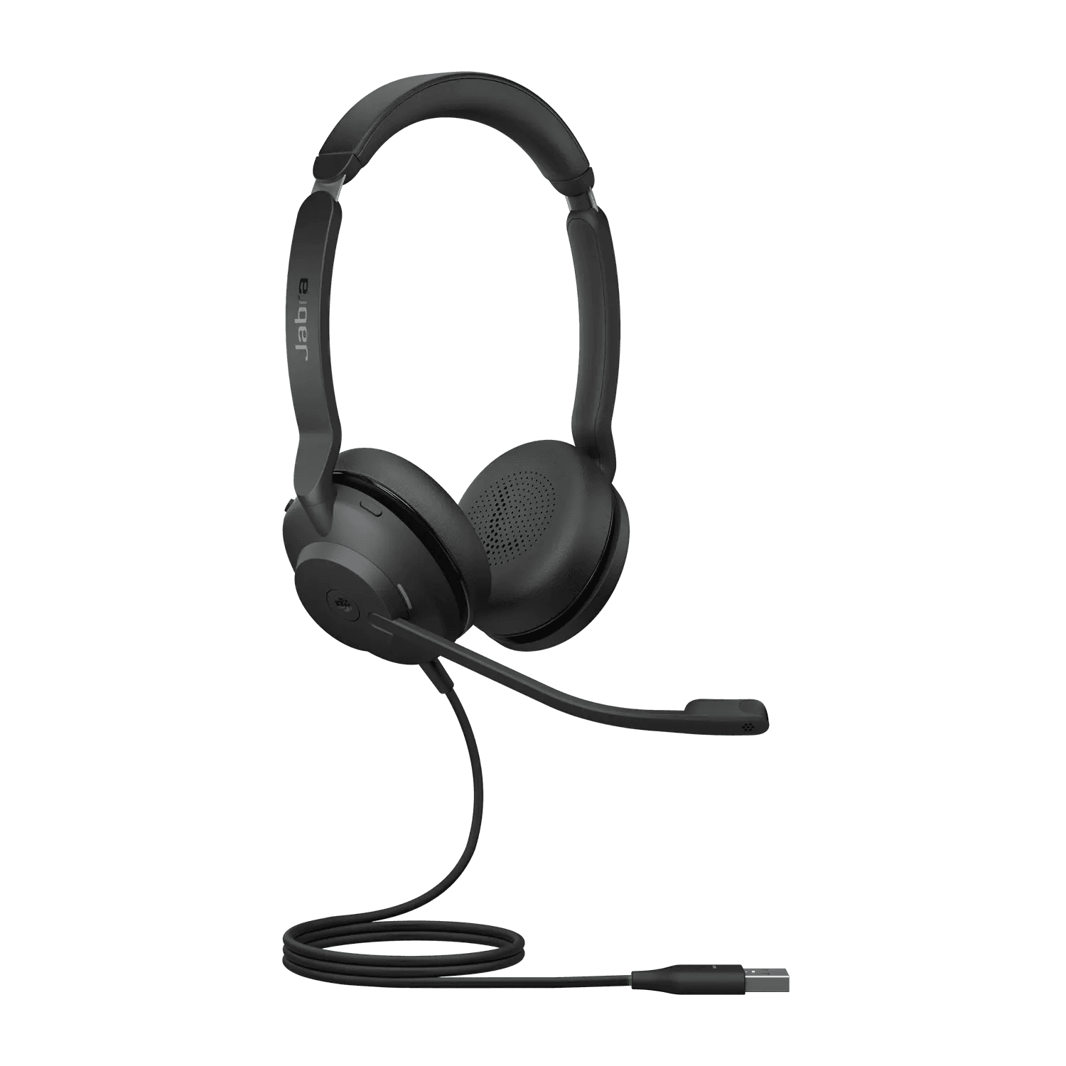 Jabra Jabra Evolve2 30 SE USB-C MS Stereo Wired Headset, 28mm Speakers 2-Microphone Audio System, Stainless-steel Headband and SliderIntegrated Red Busy Light, Black | 23189-999-879 - product view 2 of 2