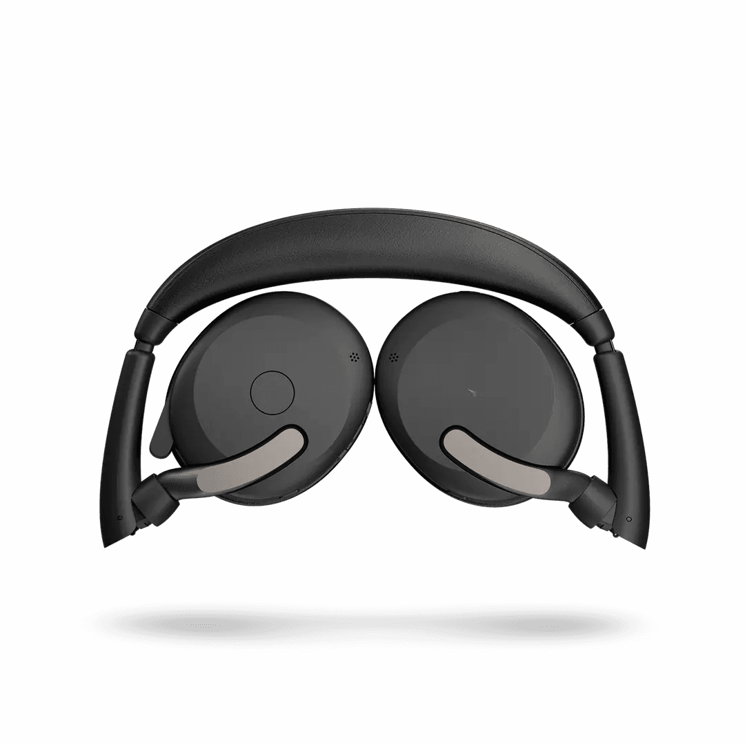 Jabra Jabra Evolve2 65 Flex UC Stereo Wireless Headset, USB-A, Bluetooth, Hybrid Active Noise Cancellation (ANC), Foldable Design, 360° Busylight, Dual Microphones, Black | 26699-989-999 - product view 3 of 4