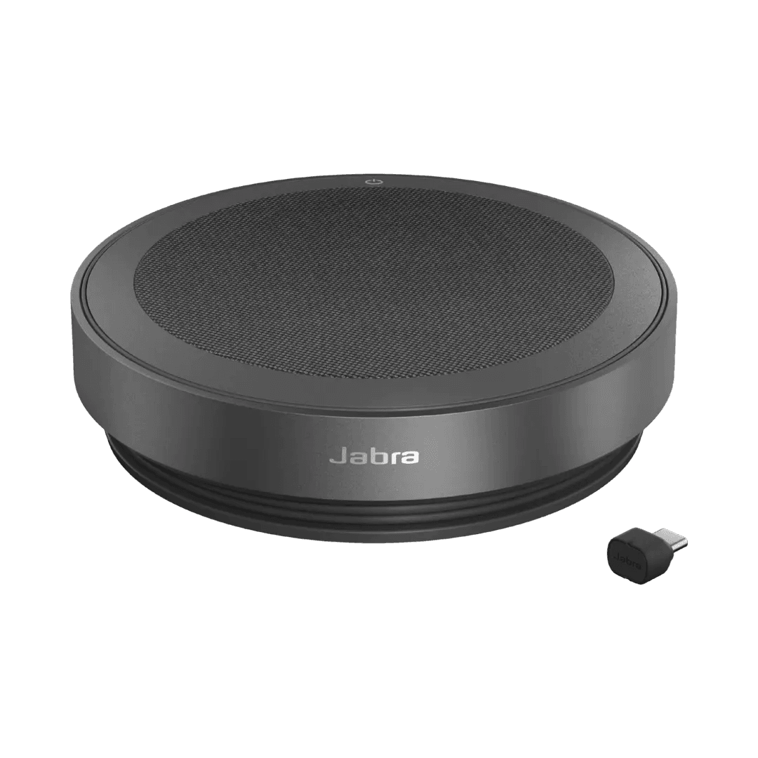 Jabra Jabra Speak2 75 UC Portable Speakerphone, Link 380c USB-C Adapter, Bluetooth, Dark Grey – 2775-429 - product view 2 of 3