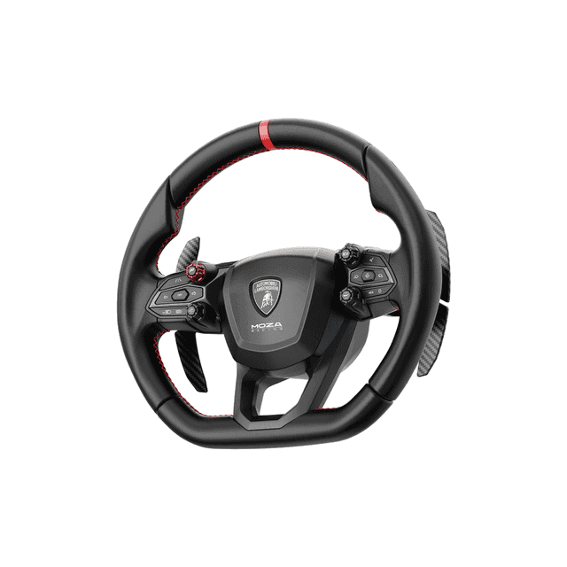 MOZA MOZA Racing R21 Ultra Direct Drive Sim Racing Bundle, RS090 21Nm Wheel Base, RS096 Lamborghini Revuelto Wheel, RS082 mBooster Pedal Set with CRP2 Throttle, RS076 mBooster Active Pedal & RS31 HBP Handbrake, Complete PC Sim Racing Setup - product view 2 of 6