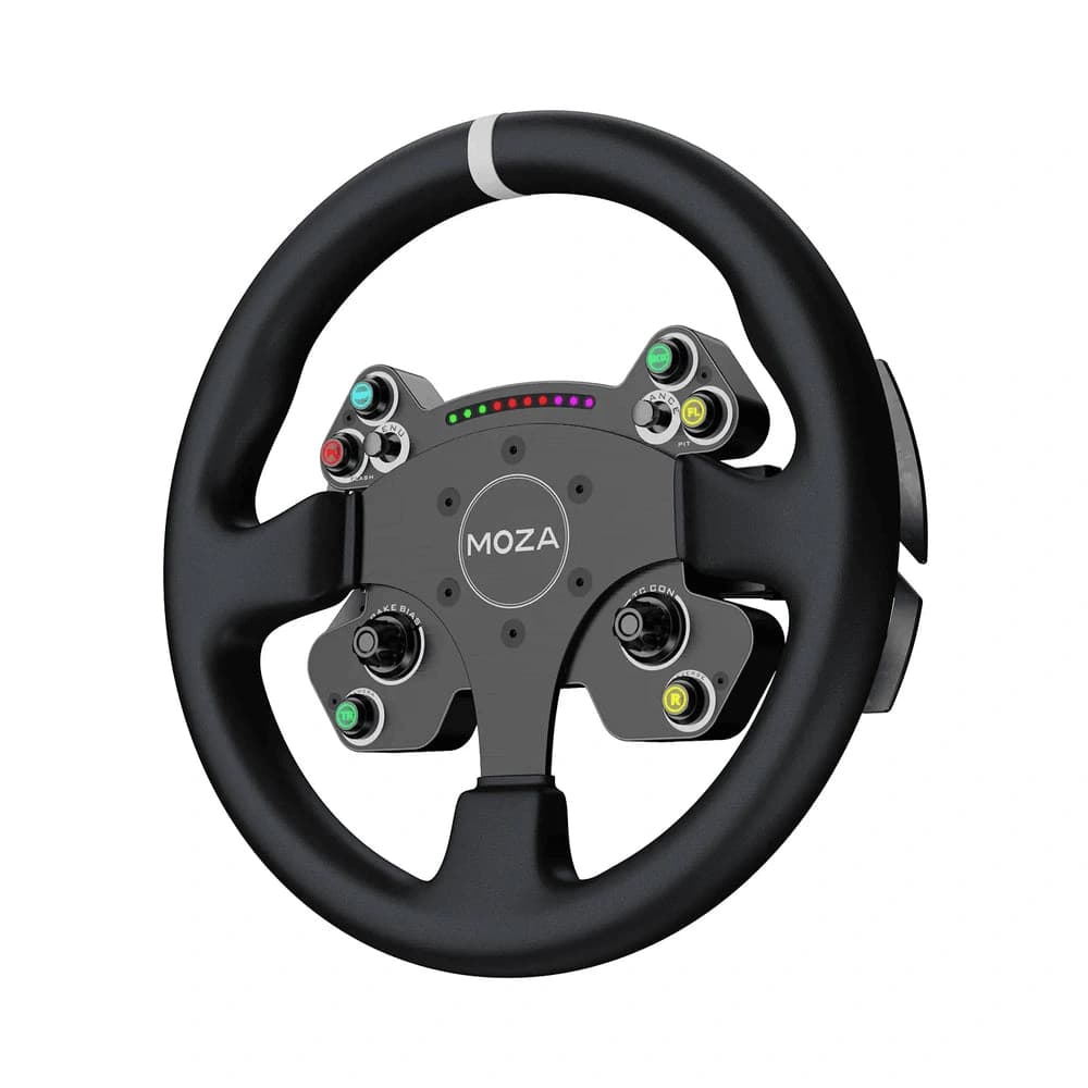 MOZA MOZA R9 V3 Sim Racing Bundle, RS080 9Nm Direct Drive Wheel Base, RS057 CS V2P Steering Wheel, RS082 mBooster Active Pedal Set with CRP2 Throttle & RS31 HBP Handbrake - product view 2 of 5