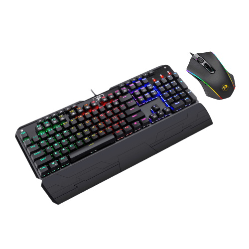 Redragon Redragon  K552-RGB-BA-1 mechanical gaming keyboard and mouse combo wired rgb led backlit 60% with arrow key keyboard & 7200 dpi mouse for windows pc gamers (tenkeyless keyboard mouse set) - product view 3 of 8