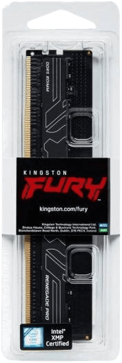 Kingston Kingston FURY Renegade Pro 32GB DDR5 ECC Desktop Memory, 6000MT/s Memory Speed, CL32 CAS Latency, ECC Registered, XMP 3.0 / EXPO, 288-Pin, 1.35 Volts, Black | KF560R32RBE-32 - product view 3 of 3