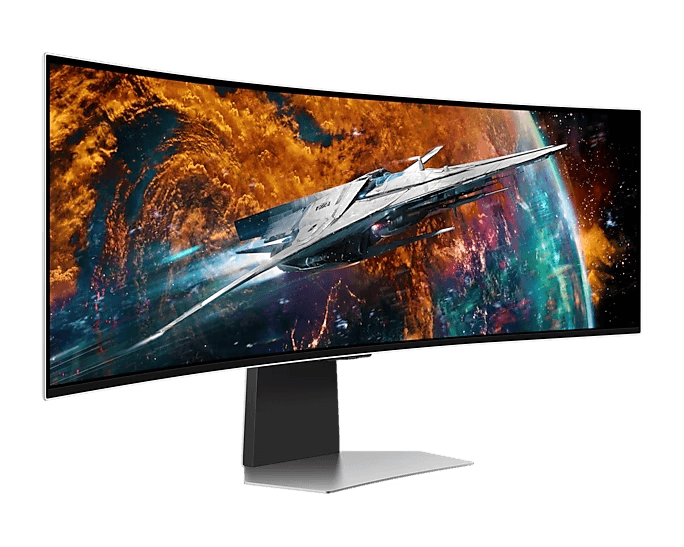 SAMSUNG Samsung 49" G95SC Odyssey OLED G9 240Hz Smart Gaming Monitor, DQHD (5,120 x 1,440), 0.03ms(GTG), 1800R Curvature, 32:9 Super Ultra-wide screen, Eye Saver Mode, Quantum Dot Color, Flicker Free, Game Mode, AMD FreeSync Premium Pro | LS49CG954SMXUE - product view 2 of 22