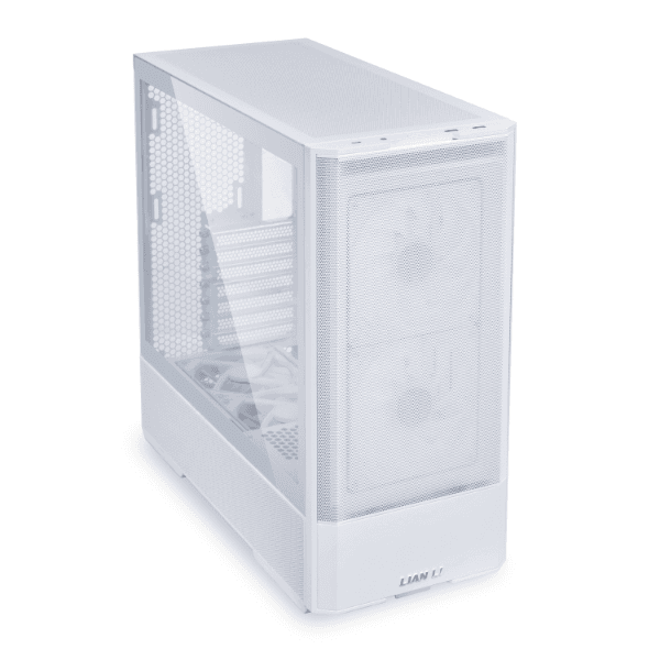LIAN LI Lian Li Lancool 207 Mid Tower Case, 2x 140mm & 2x 120mm Pre-Installed Fan, Up to 360mm Radiator & 8x Fan Support, Steel & 4mm Tempered Glass Support, White | G99.LAN207RW.00 - product view 2 of 4