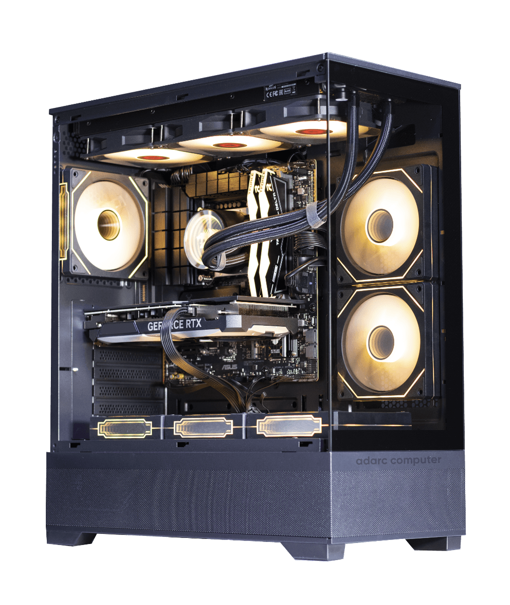Nanotech AMD 9600X Series Gaming PC, AMD Ryzen 5 9600X, AM5 Socket, 6 Cores, 12 Threads, NVIDIA RTX 4080 Super 16GB, 32GB (2x16GB) 6000MHz, 1TB PCIe 3.0 NVMe  SSD, Air Cooler, 850W - product view 2 of 4