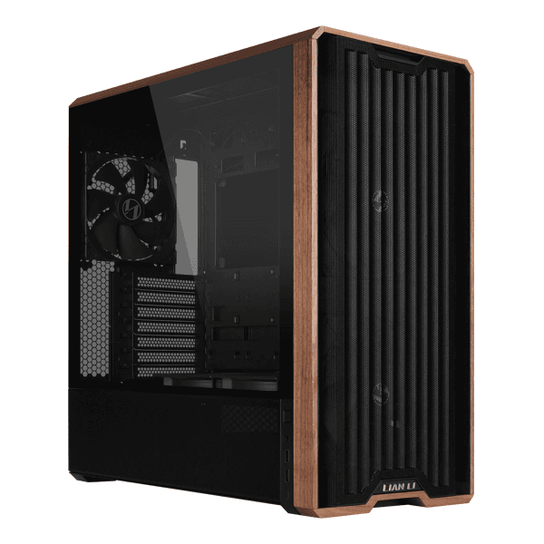LIAN LI Lian Li LANCOOL 217 Mid-tower Workstation Case, Adaptive Front Fan Mounting, 5 Pre-installed Fans, Back-Connect Motherboards Compatible, Up to E-ATX/EEB Motherboard, Two PSU Mounting Directions, Two Power Buttons, PPLP Certification, Black | LAN217X - product view 2 of 6