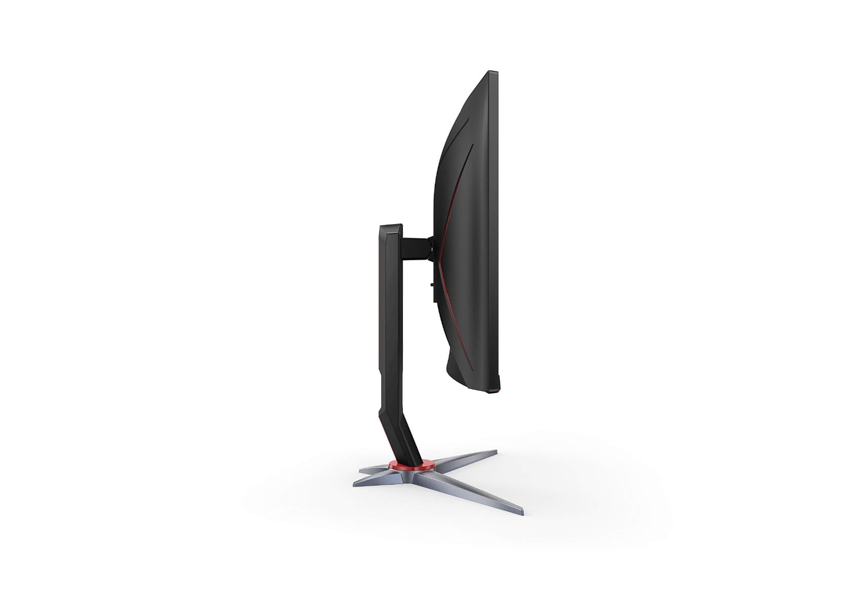 AOC AOC 27G2 27" Frameless Gaming IPS Monitor, FHD 1080P, 1ms 144Hz, NVIDIA G-SYNC Compatible + Adaptive-Sync, Height Adjustable, 3-Year Zero Dead Pixel Guarantee, Black/Red - product view 3 of 7