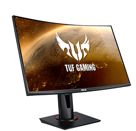 Asus  Asus TUF Gaming VG27WQ 27" WQHD VA Curved Gaming Monitor, 165Hz / 1ms (MPRT), Extreme Low Motion Blur, Adaptive-sync & Freesync Premium, Display HDR 400, | 90LM05F0-B01E70 - product view 3 of 4