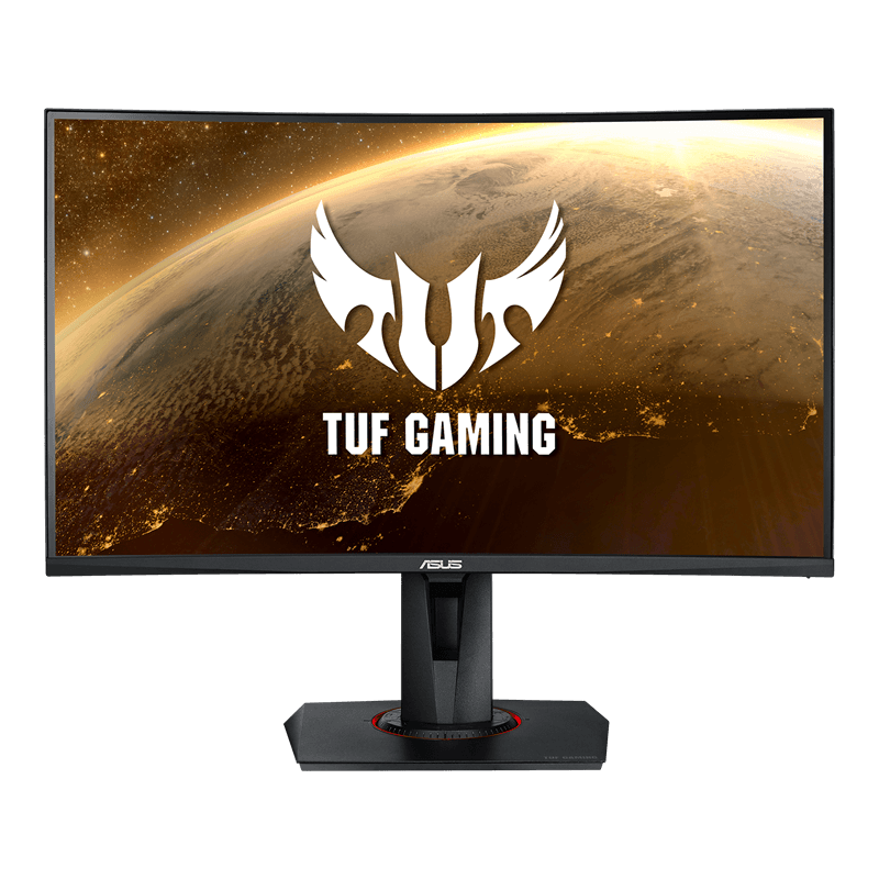 Asus  Asus TUF Gaming VG27WQ 27" WQHD VA Curved Gaming Monitor, 165Hz / 1ms (MPRT), Extreme Low Motion Blur, Adaptive-sync & Freesync Premium, Display HDR 400, | 90LM05F0-B01E70 - product view 2 of 4