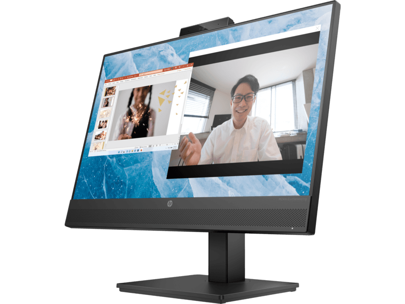 Hp HP M24m Conferencing Monitor, 23.8" FHD IPS Display, 75Hz Refresh Rate, 5ms GtG w/ overdrive Response Time, 16 9 Aspect Ratio, Built-In Noise Cancelling Microphone & 5MP Camera, Black | 678U5AA#ABV - product view 2 of 4