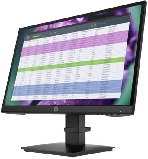 Hp HP P22 G4 Monitor, 21.5" FHD IPS Display, 75Hz Refresh Rate, 5ms ( GtG with Overdrive ) Response Time, 1000:1 Contrast Ratio, Anti-Glare Technology, Black | 1A7E4AA - product view 3 of 5