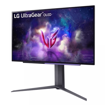 LG LG 27'' UltraGear OLED QHD Display with 240Hz Refresh Rate  and FreeSync Prm Pro, 0.03ms (GtG) Response Time, DisplayHDR TRUE BLACK 400, DCI-P3 98.5%, USB, HDMI, DP, Black | 27GS95QE-B  Gaming Monitor - product view 3 of 9