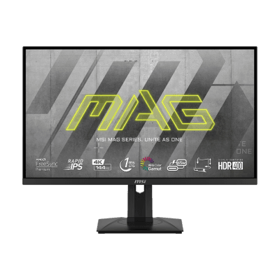 MSI MAG 274UPF eSports Gaming Monitor, 27" 4K UHD Rapid IPS Display, 144Hz Refresh Rate, 1ms (GtG) Response Time, FreeSync Premium & G-Sync Technology, VESA Mounting Compatible, Black | MAG 274UPF - product view 2 of 6